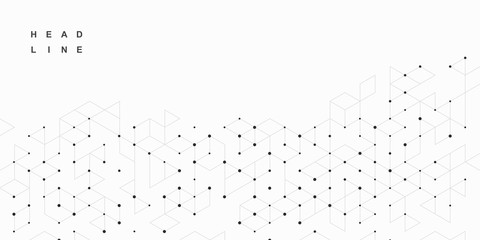 Abstract geometric technological background. Vector creative design.