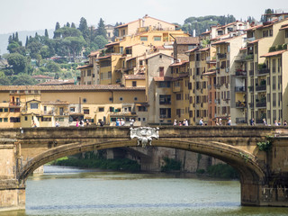 Obraz premium Italia, Firenze, la città con turisti.