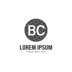BC Letter Logo Design. Creative Modern BC Letters Icon Illustration