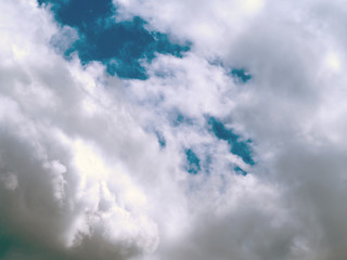 Bright colors, partial clouds