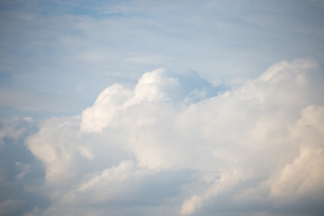 Fototapeta na wymiar blue sky background with tiny clouds. panorama
