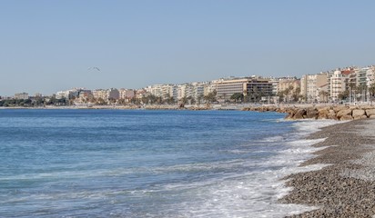 Obraz premium Ville de Nice sous la côte d'Azur