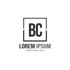 BC Letter Logo Design. Creative Modern BC Letters Icon Illustration