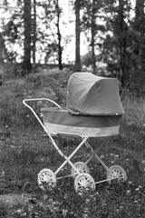 A kids dolls pram
