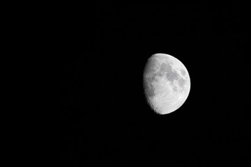 La luna con i dettagli dei suoi crateri  © Stefano Piazza