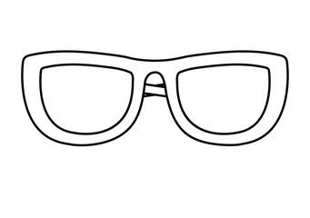 Fototapeta premium optical eyeglasses male isolated icon