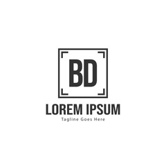 BD Letter Logo Design. Creative Modern BD Letters Icon Illustration