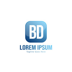 BD Letter Logo Design. Creative Modern BD Letters Icon Illustration
