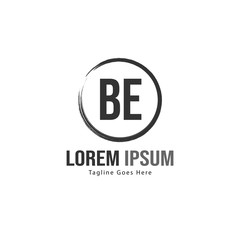 BE Letter Logo Design. Creative Modern BE Letters Icon Illustration