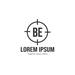 BE Letter Logo Design. Creative Modern BE Letters Icon Illustration