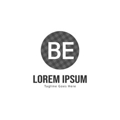 BE Letter Logo Design. Creative Modern BE Letters Icon Illustration