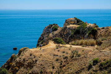 Fototapeta na wymiar coastal landscape of Algarve, Portugal