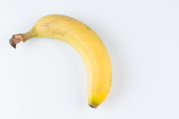 Banana isolated on a white background. Tropical fruit