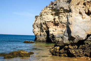 Fototapeta na wymiar coastal landscape of Algarve, Portugal