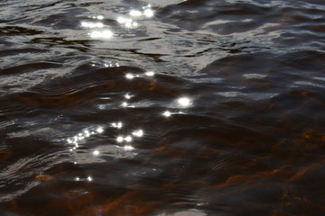 In the clear water of the lake, the glare of the sun form their constellations. Waves distribute solar reflection according to their natural design, giving a mystery to tourists.