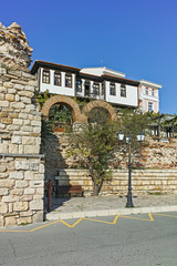  Ancient ruins of Fortifications and old houses in old town of Nessebar, Burgas Region, Bulgaria