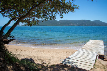 Plage privée en Corse