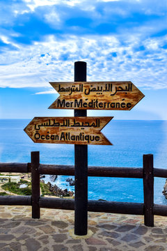 Signage of the Boundary Between the Mediterranean Sea and the Atlantic