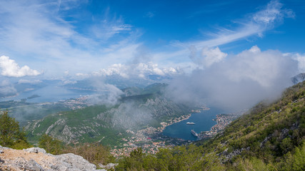 Aerial View of Kotor Montenegro