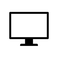 Monitor icon flat vector illustration design