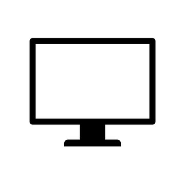 Monitor icon flat vector illustration design