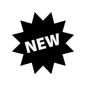 New star badge icon flat vector illustration design