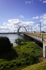 A view of JK Bridge in Brasilia, Brazil