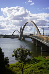 A view of JK Bridge in Brasilia, Brazil