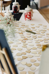 Decoration objects for events and weddings in rural and retro style.