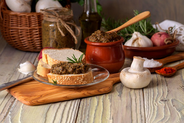 The baked, dietary, mushroom caviar
