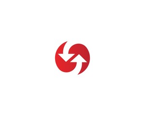 Obraz premium Arrow logo or icon vector template design