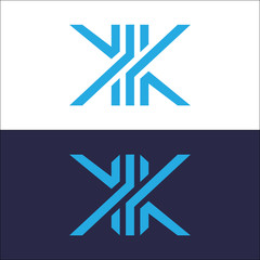 Letter K Logo Line