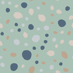 Pebble seamless pattern. Random stones wallpaper illustration