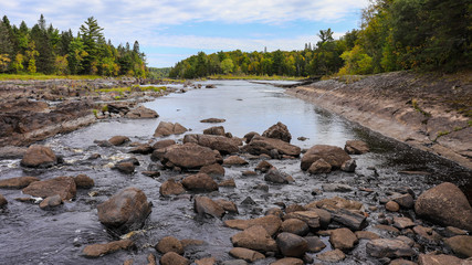 Fototapeta na wymiar St. Louis River North Woods Minnesota