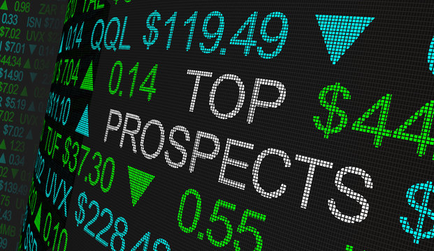 Top Prospects Most Profitable Stock Market Best Investments 3d Illustration