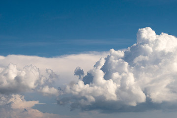 Fototapeta na wymiar Fluffy clouds of the sky