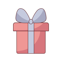 gift box present isolated icon