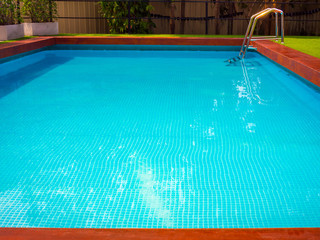 Outdoor swimming pool background