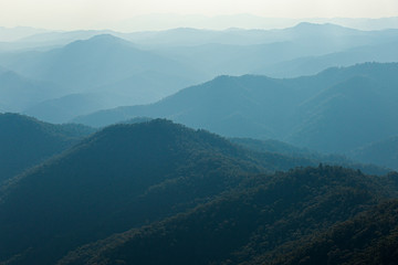 .colorful dramatic sky with cloud at sunset