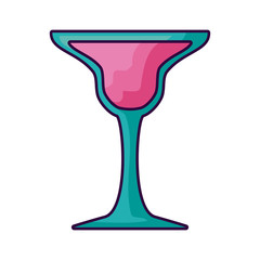 delicious fresh cocktail cup icon