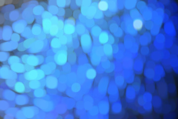 Stacked blue blurred bokeh Abstract background
