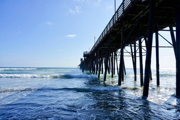 The pier bridge to ocean side.