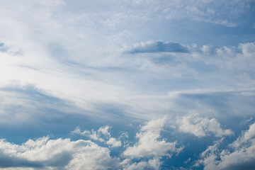 Cloudy sky in summer