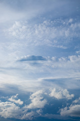 Fototapeta na wymiar Cloudy sky in summer