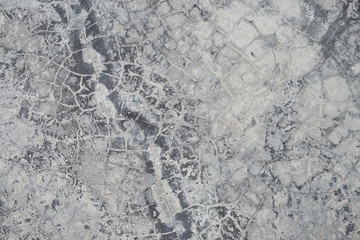 Cracks on the cement floor