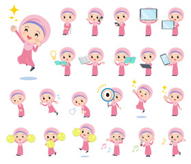 Arab Hijab girl_Action