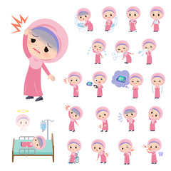Arab Hijab girl_sickness