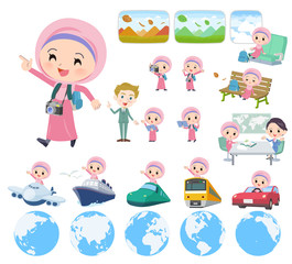 Arab Hijab girl_travel