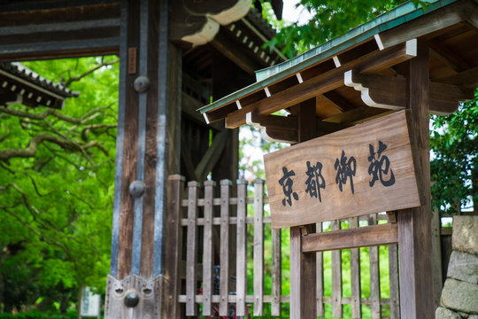 京都御苑の下立売御門（しもだちうりごもん）　新緑