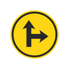 Road sign vector icon isolated. direction arrow sign, Detour icon isolated, vector illustration